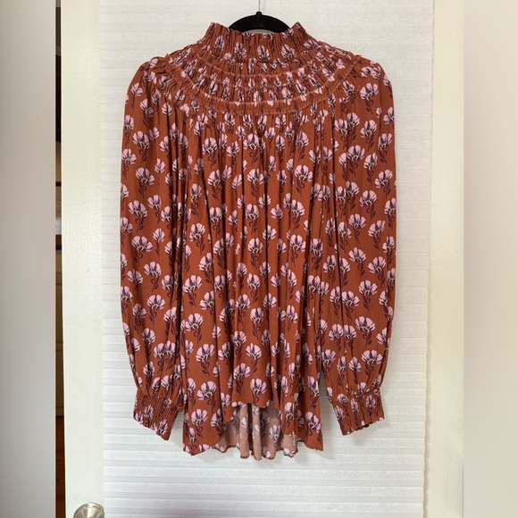 Zara Floral Smock Neck Balloon Sleeve
Top Brown L cottagecore bohemian retro - Picture 5 of 8